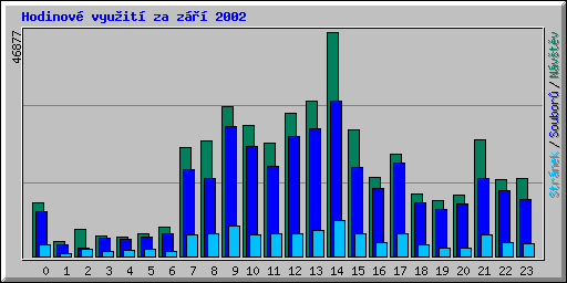 Hodinov� vyu�it� za z��� 2002